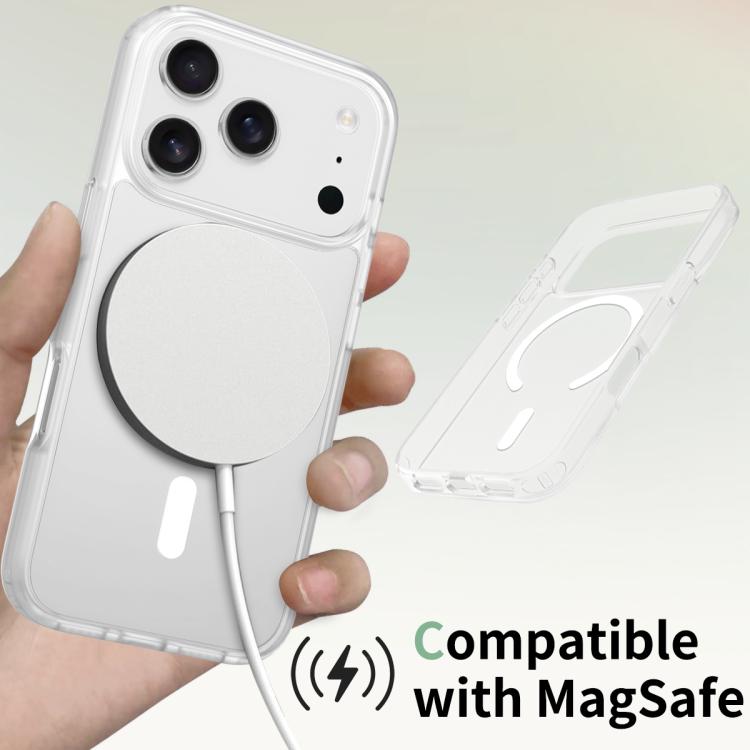For iPhone 17 Pro Skin Feel TPU Hybrid PC MagSafe Phone Case