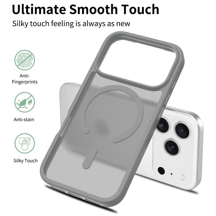 For iPhone 17 Pro Skin Feel TPU Hybrid PC MagSafe Phone Case