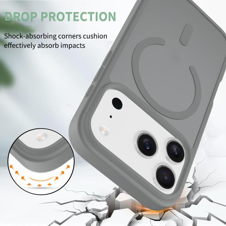 For iPhone 17 Pro Skin Feel TPU Hybrid PC MagSafe Phone Case