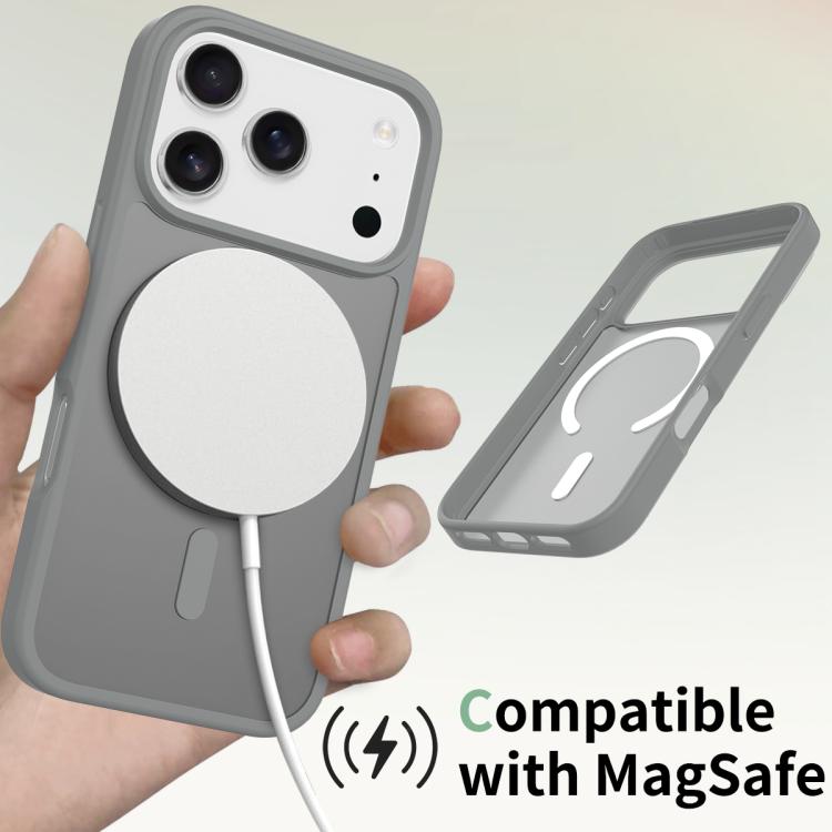 For iPhone 17 Pro Skin Feel TPU Hybrid PC MagSafe Phone Case