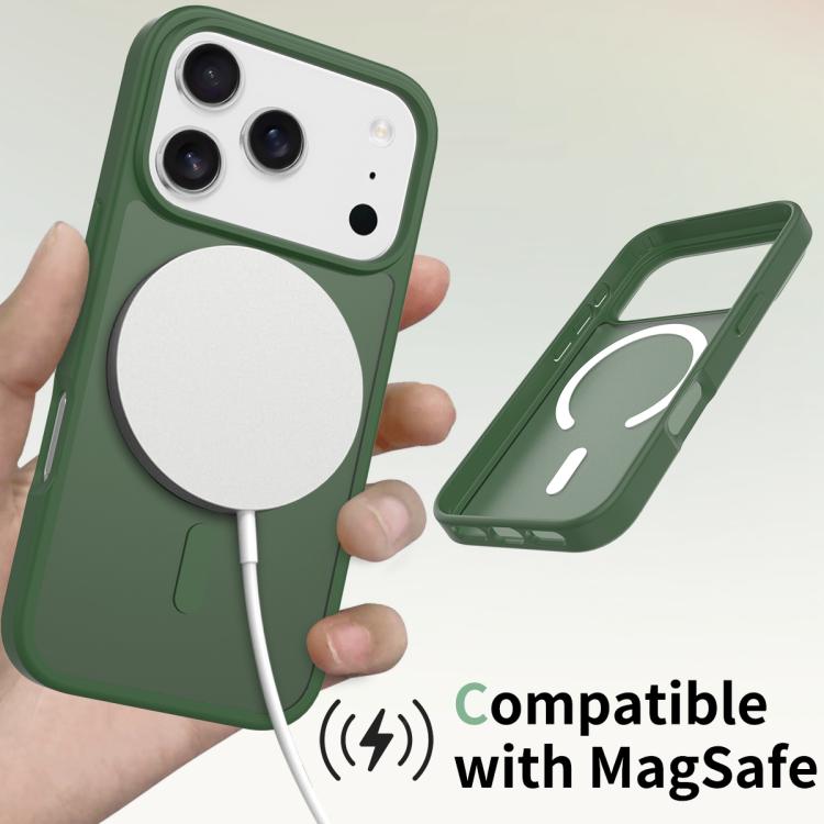 For iPhone 17 Pro Skin Feel TPU Hybrid PC MagSafe Phone Case