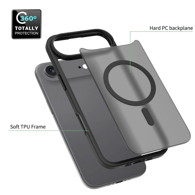 For iPhone Air Skin Feel TPU Hybrid PC MagSafe Phone Case