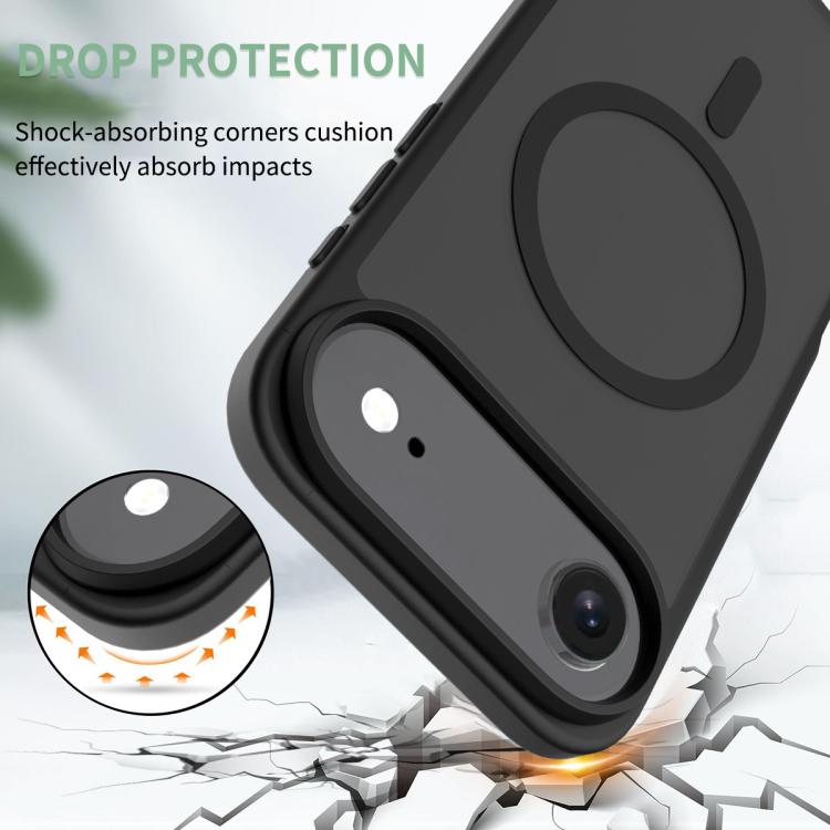 For iPhone Air Skin Feel TPU Hybrid PC MagSafe Phone Case
