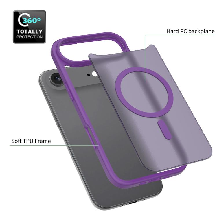 For iPhone Air Skin Feel TPU Hybrid PC MagSafe Phone Case