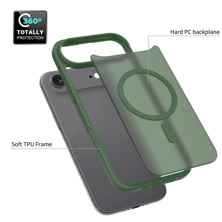 For iPhone Air Skin Feel TPU Hybrid PC MagSafe Phone Case