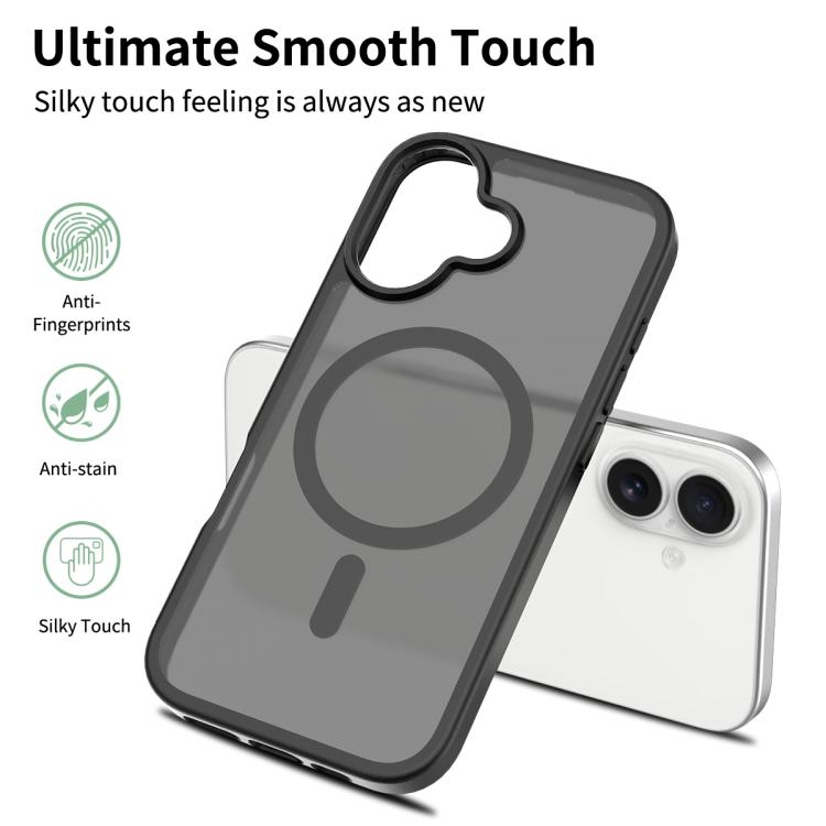 For iPhone 17 Skin Feel TPU Hybrid PC MagSafe Phone Case