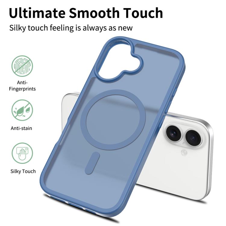 For iPhone 17 Skin Feel TPU Hybrid PC MagSafe Phone Case