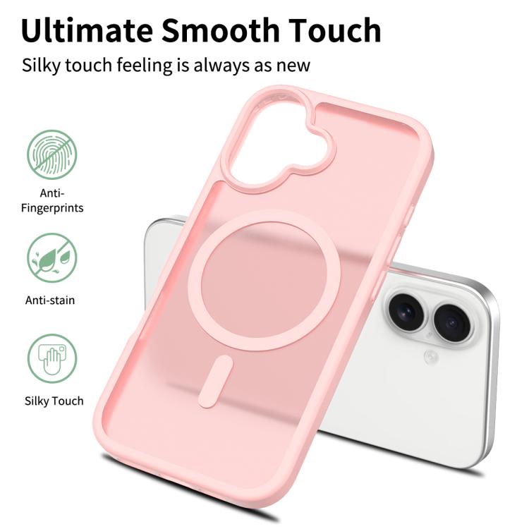 For iPhone 17 Skin Feel TPU Hybrid PC MagSafe Phone Case