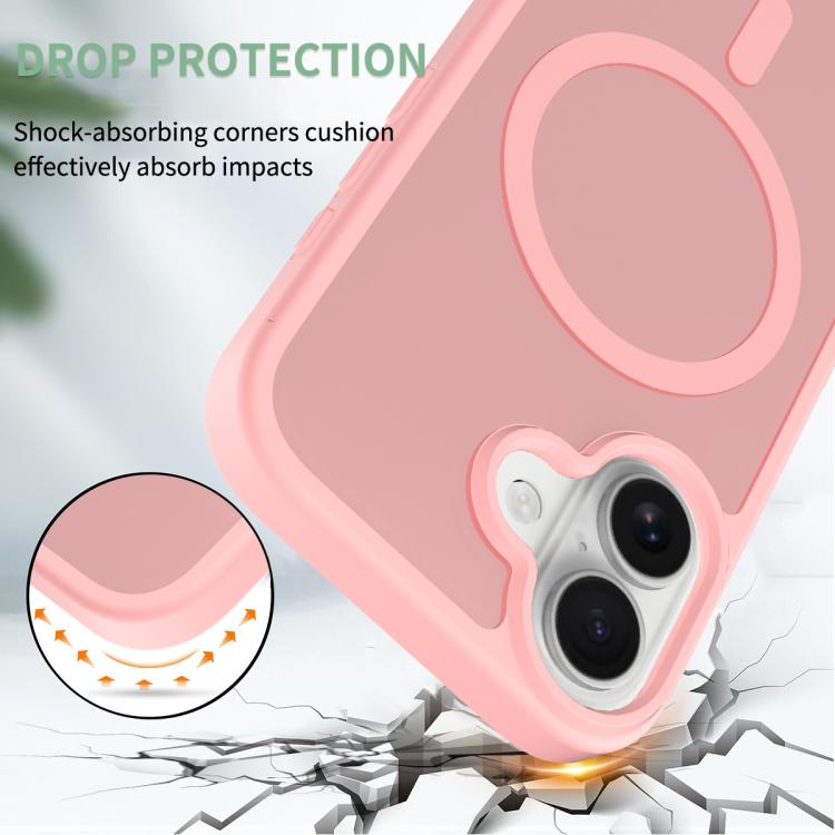 For iPhone 17 Skin Feel TPU Hybrid PC MagSafe Phone Case