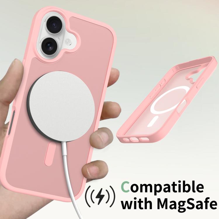 For iPhone 17 Skin Feel TPU Hybrid PC MagSafe Phone Case
