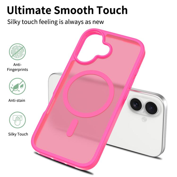 For iPhone 17 Skin Feel TPU Hybrid PC MagSafe Phone Case