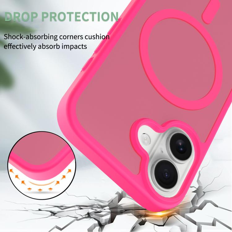 For iPhone 17 Skin Feel TPU Hybrid PC MagSafe Phone Case