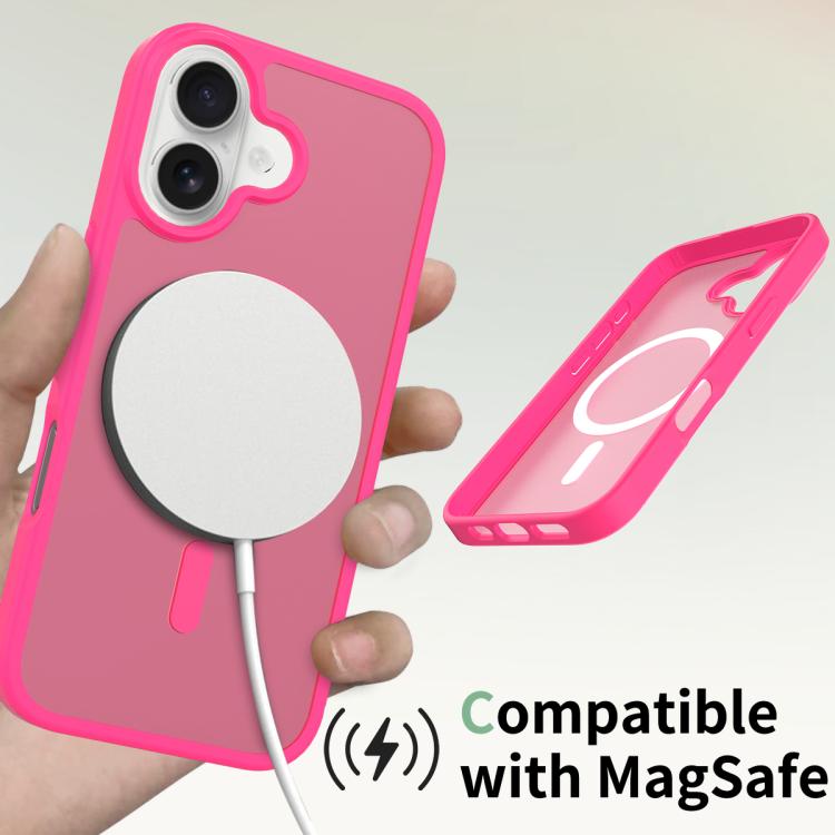 For iPhone 17 Skin Feel TPU Hybrid PC MagSafe Phone Case