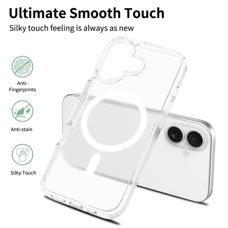 For iPhone 17 Skin Feel TPU Hybrid PC MagSafe Phone Case