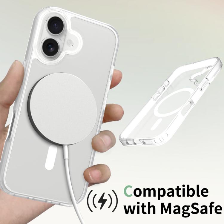 For iPhone 17 Skin Feel TPU Hybrid PC MagSafe Phone Case