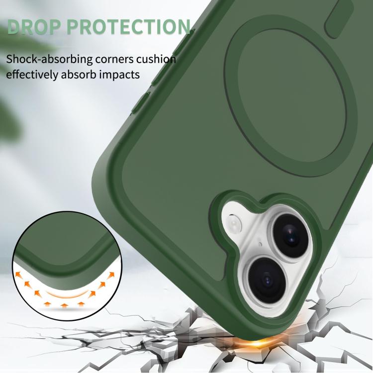 For iPhone 17 Skin Feel TPU Hybrid PC MagSafe Phone Case