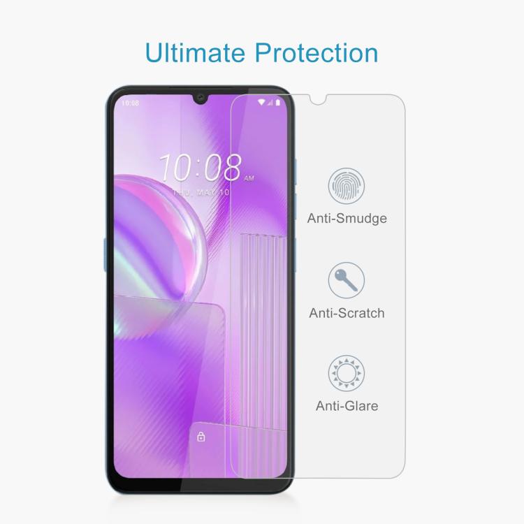 For HTC Wildfire E4 Plus 10pcs 0.26mm 9H 2.5D Tempered Glass Film