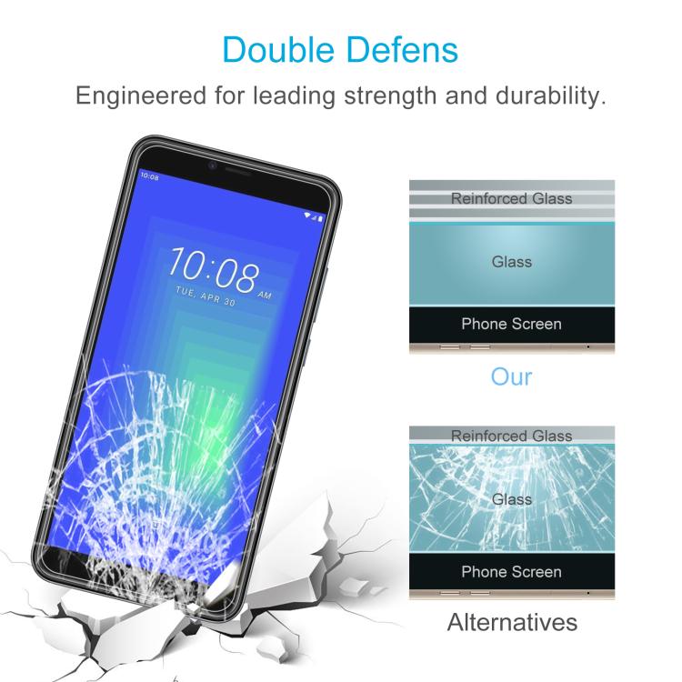 For HTC Wildfire E6 10pcs 0.26mm 9H 2.5D Tempered Glass Film