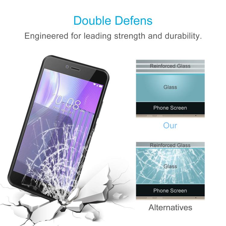 For HTC Wildfire E5 Life 10pcs 0.26mm 9H 2.5D Tempered Glass Film