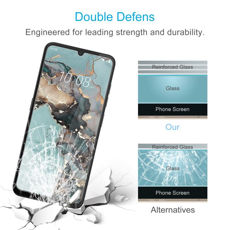 For HTC Wildfire E5 50pcs 0.26mm 9H 2.5D Tempered Glass Film