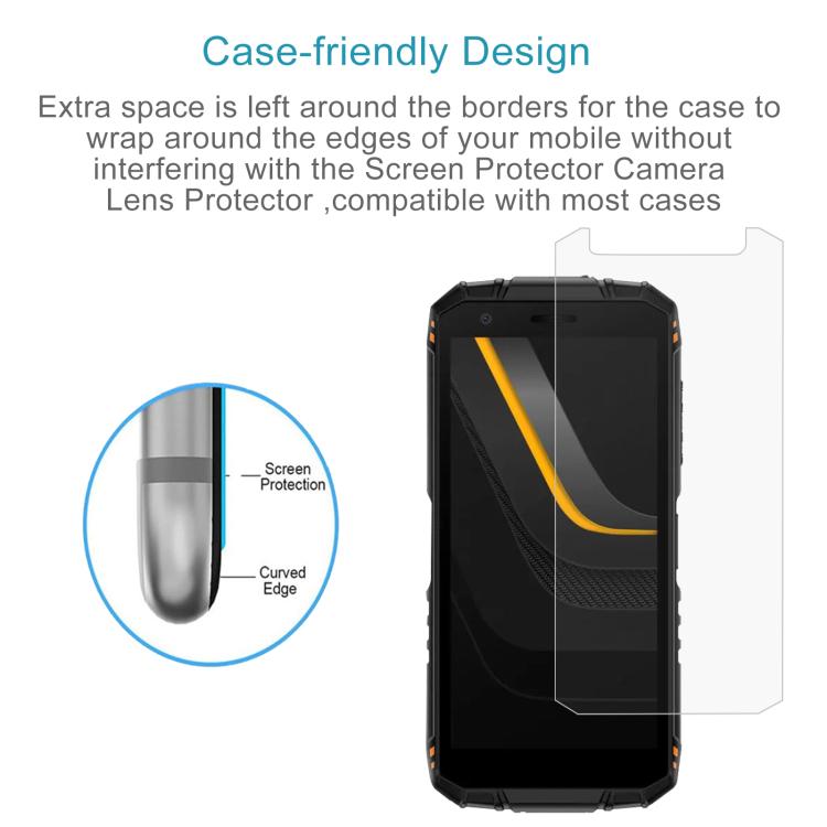 For Doogee Fire 3 / Fire 3 Ultra 10pcs 0.3mm High Aluminum Tempered Glass Film