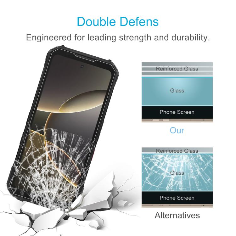 For Doogee V Max LR 10pcs 0.3mm High Aluminum Tempered Glass Film