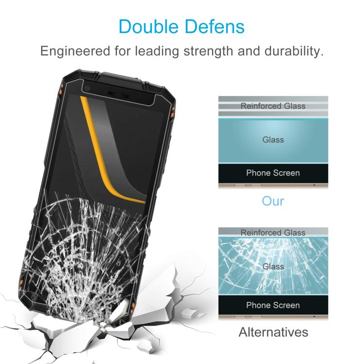 For Doogee Fire 3 Pro 50pcs 0.3mm High Aluminum Tempered Glass Film