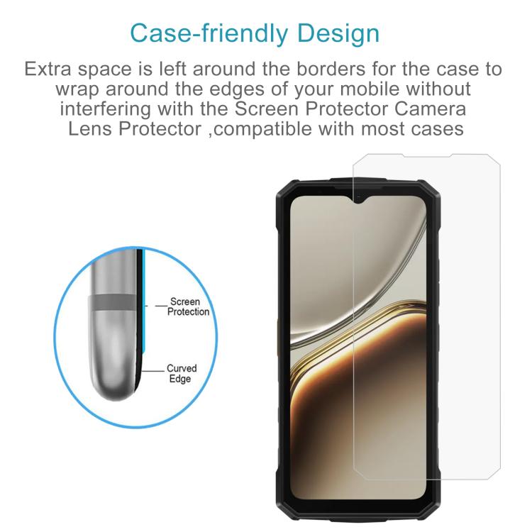 For Doogee Fire 7 50pcs 0.3mm High Aluminum Tempered Glass Film