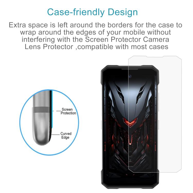 For Doogee S200 Max / S200 Ultra 50pcs 0.3mm High Aluminum Tempered Glass Film
