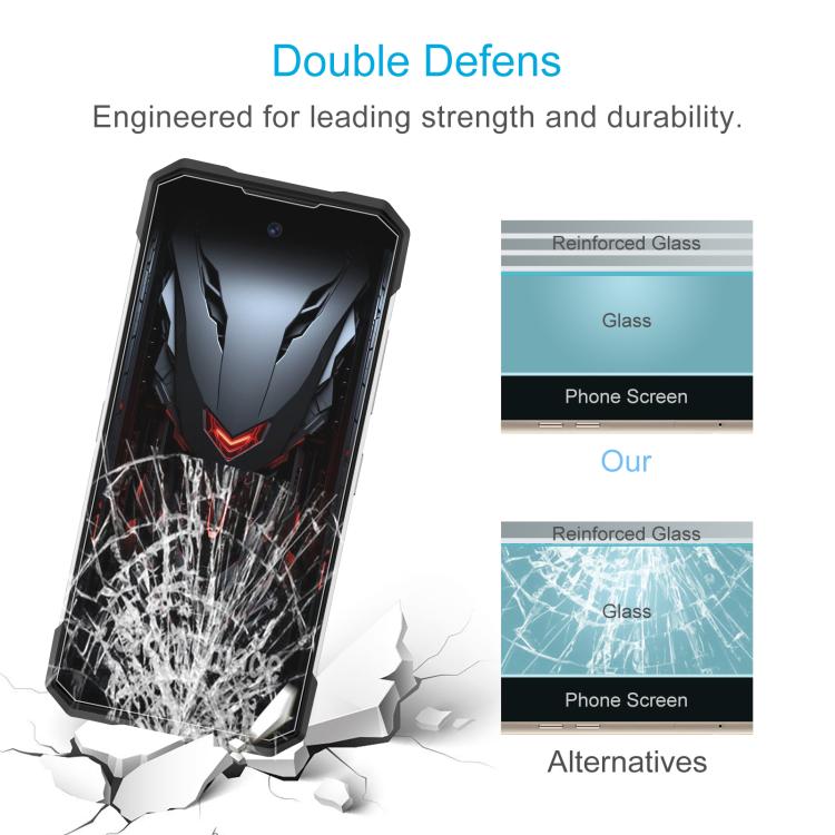 For Doogee S200 Max / S200 Ultra 50pcs 0.3mm High Aluminum Tempered Glass Film