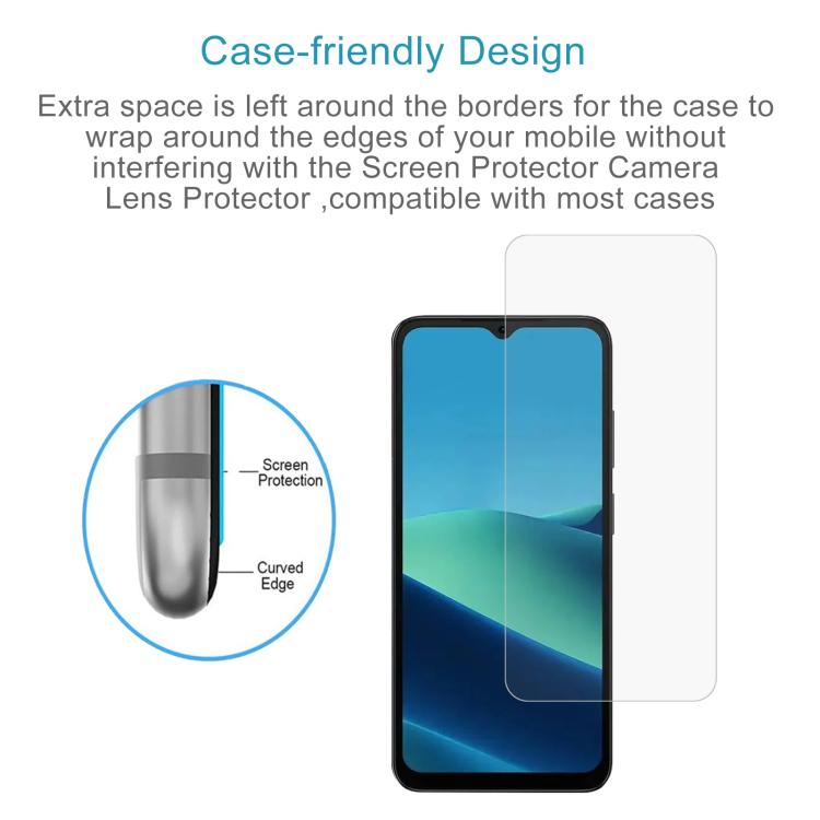 For Doogee Note 56 / 56 Pro / 56 Plus 50pcs 0.3mm High Aluminum Tempered Glass Film