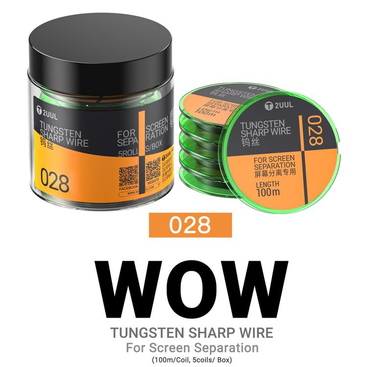 2UUL WS-028 0.028mm 100m Tungsten Sharp Diamond Wire