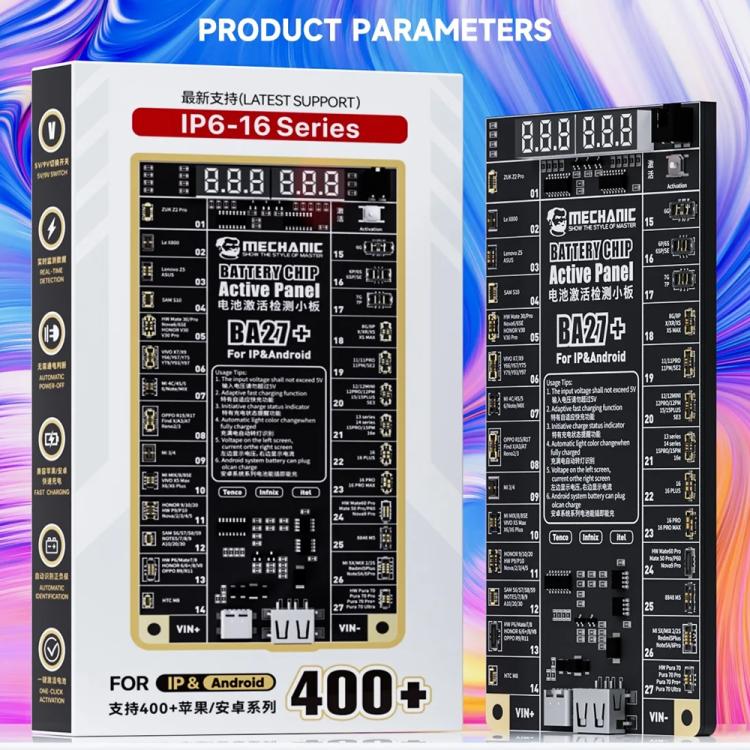 Mechanic BA27+ 4.2V Low Voltage Output Battery Chip Activation Board for iPhone 8-16 Pro Max / Most Android