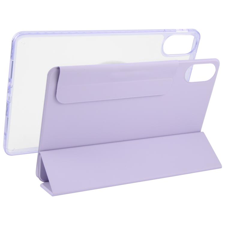 For Xiaomi Redmi Pad 2 Trifold Magnetic Split Acrylic Leather Tablet Case