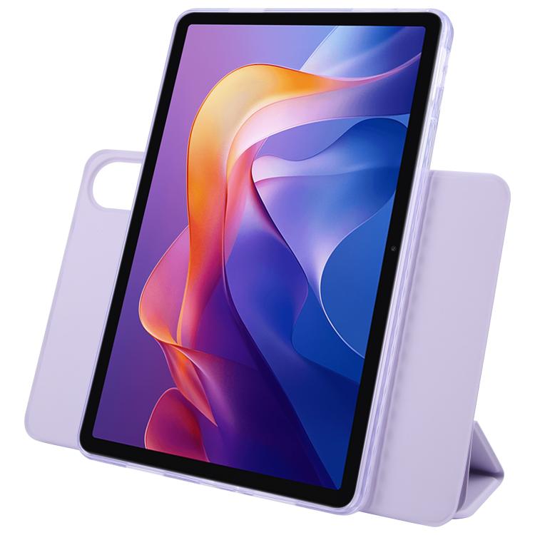For Xiaomi Redmi Pad 2 Trifold Magnetic Split Acrylic Leather Tablet Case