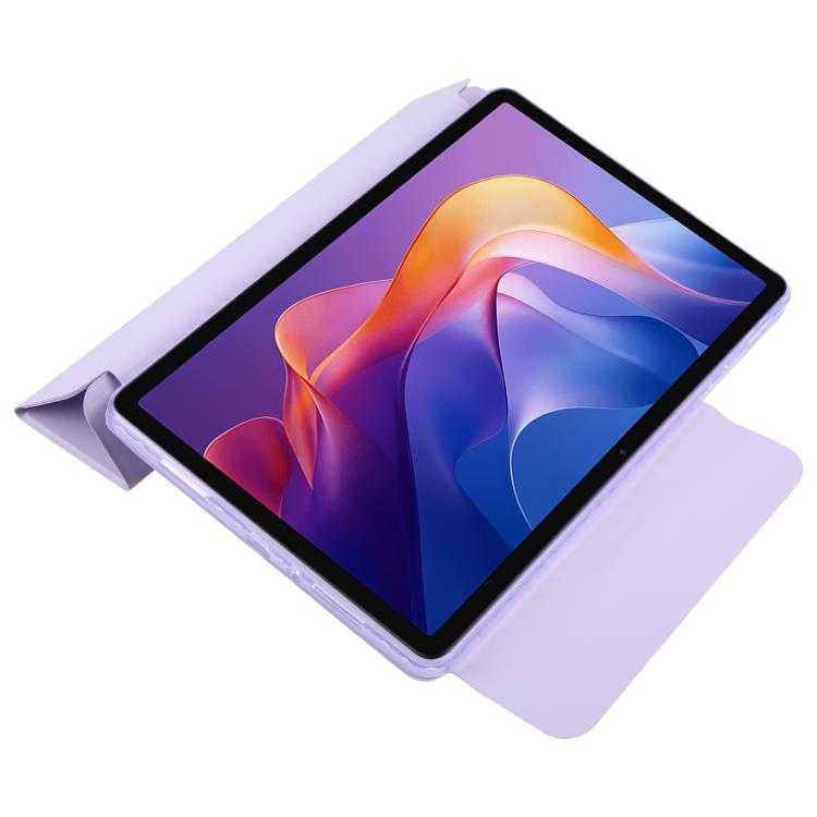 For Xiaomi Redmi Pad 2 Trifold Magnetic Split Acrylic Leather Tablet Case