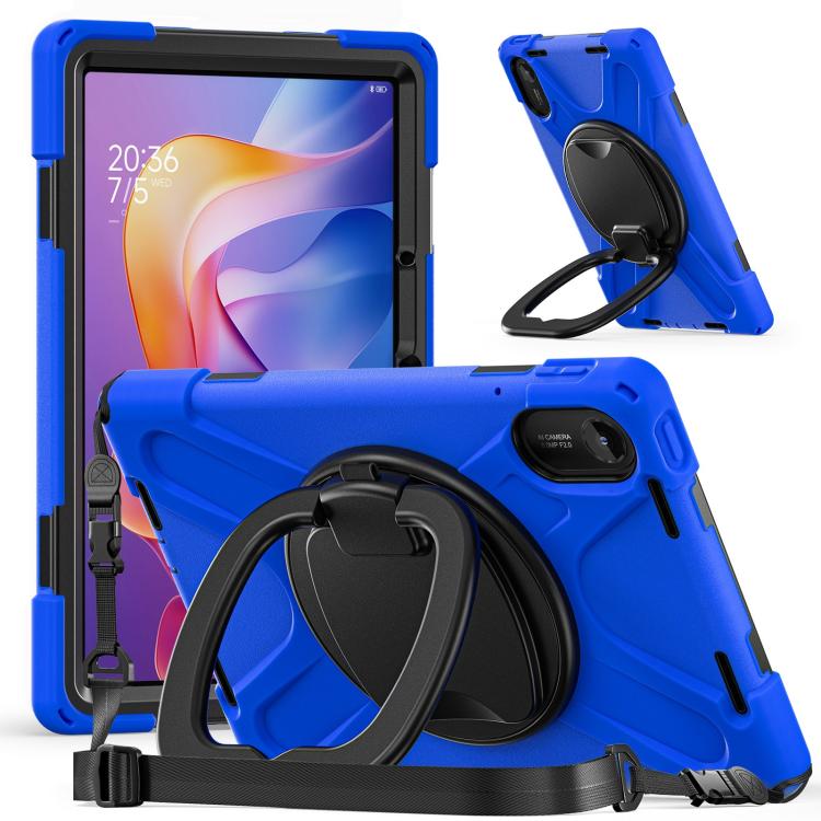 For Xiaomi Redmi Pad 2 Silicone Hybrid PC Tablet Case with Holder & Shoulder Strap