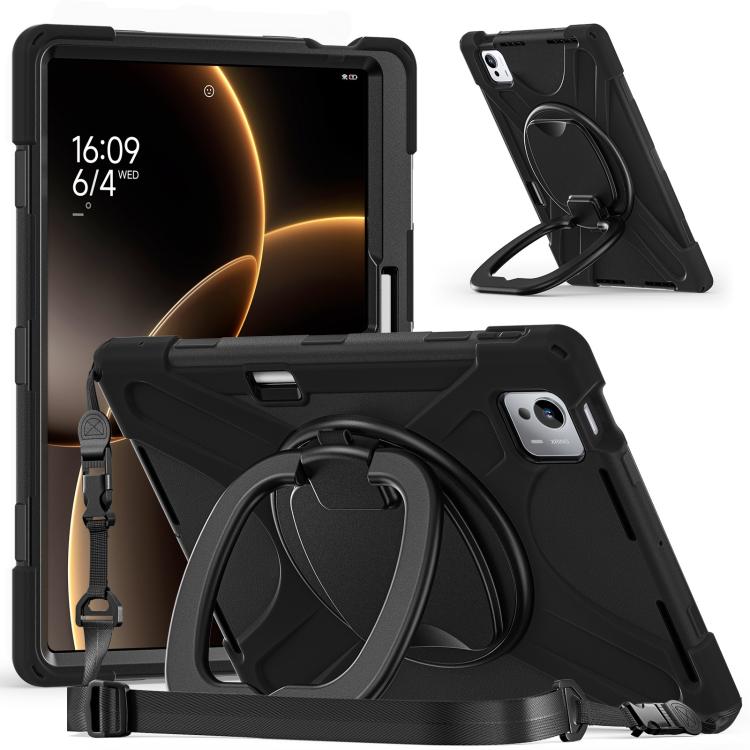 For Xiaomi Pad 7 Ultra Silicone Hybrid PC Tablet Case with Holder & Shoulder Strap