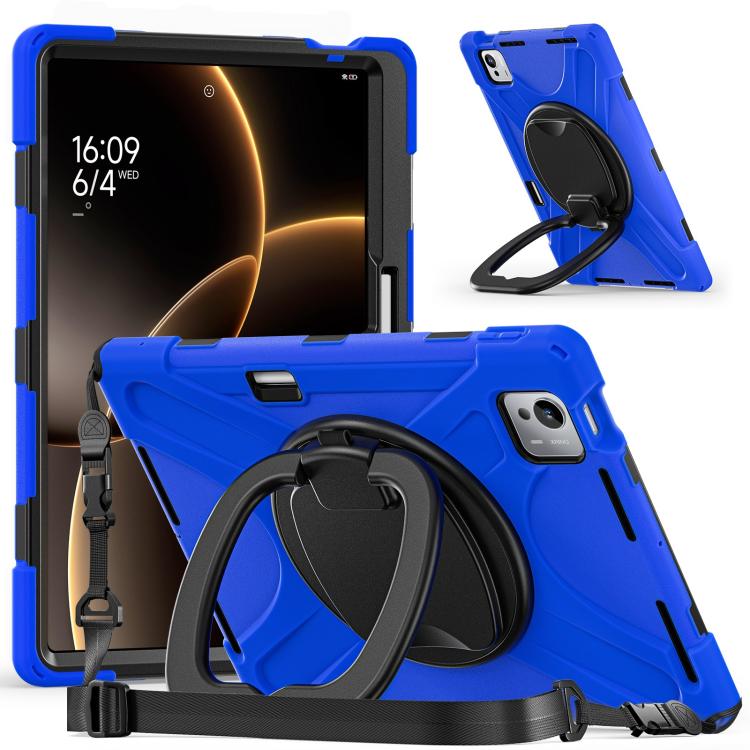 For Xiaomi Pad 7 Ultra Silicone Hybrid PC Tablet Case with Holder & Shoulder Strap
