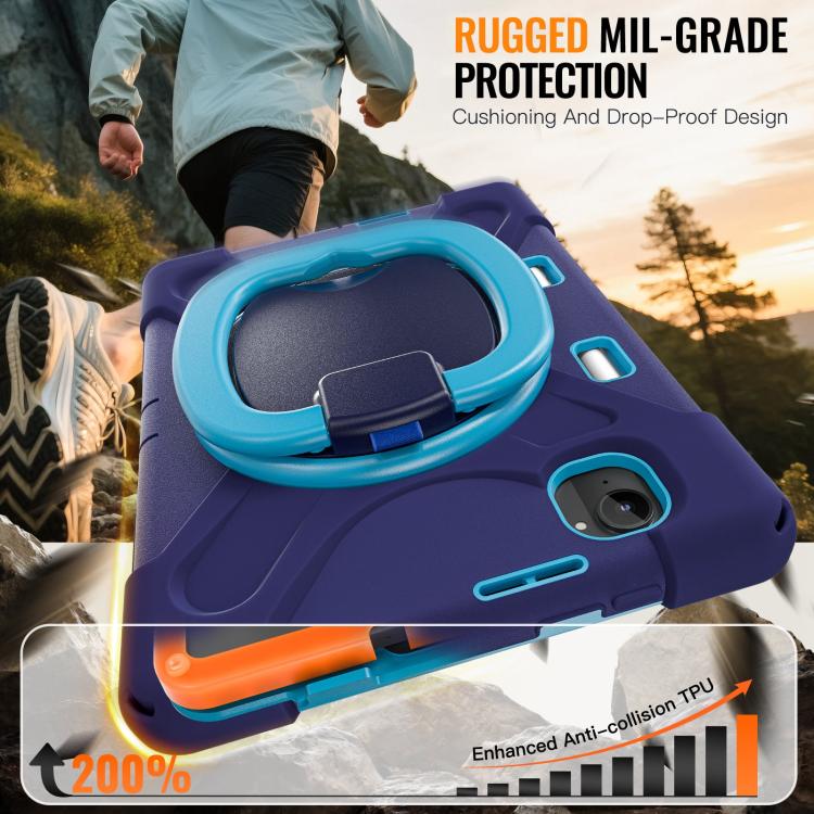 For Xiaomi Redmi K Pad 8.8 2025 Silicone Hybrid PC Tablet Case with Holder & Shoulder Strap