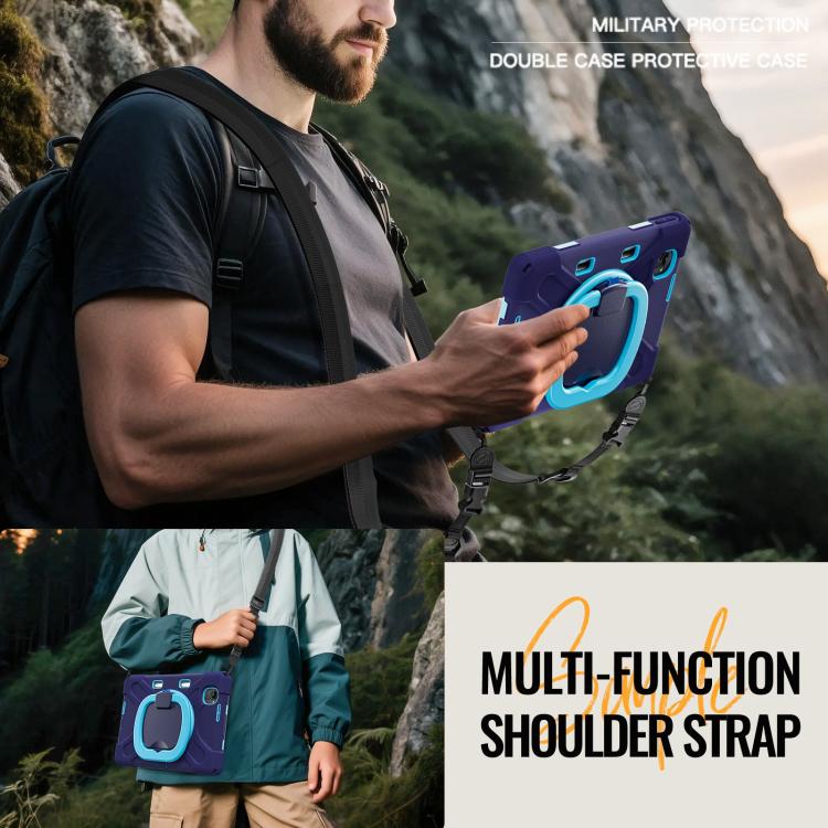 For Xiaomi Redmi K Pad 8.8 2025 Silicone Hybrid PC Tablet Case with Holder & Shoulder Strap