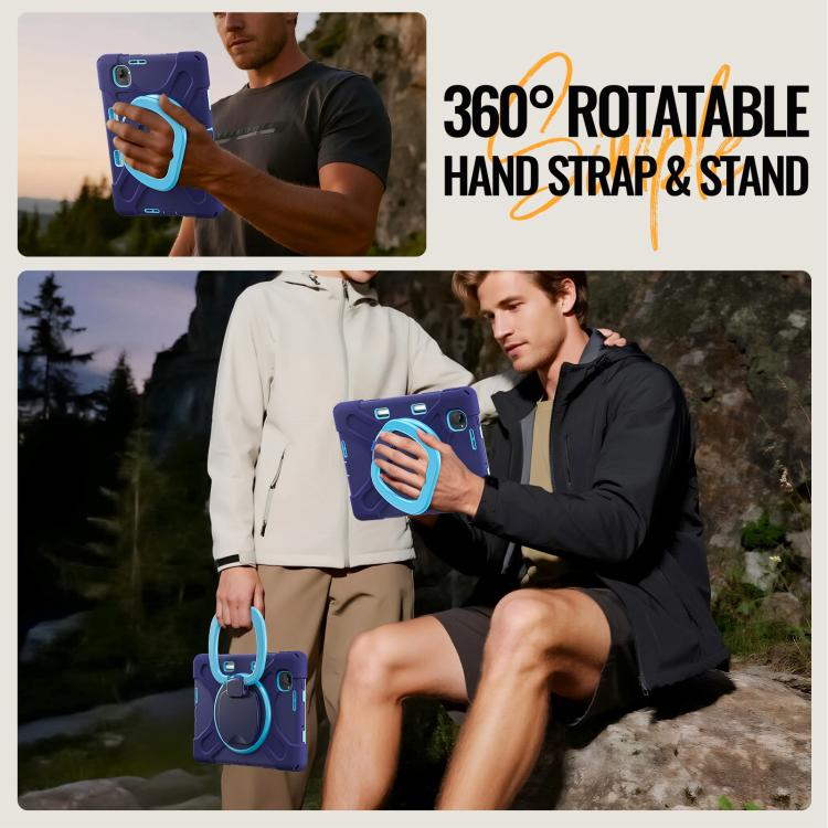 For Xiaomi Redmi K Pad 8.8 2025 Silicone Hybrid PC Tablet Case with Holder & Shoulder Strap