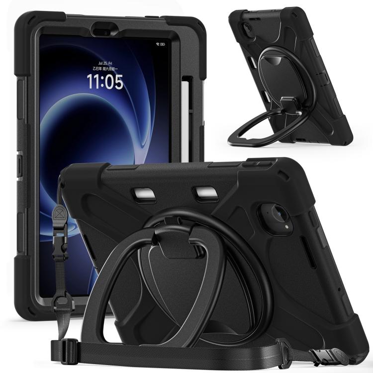 For Xiaomi Redmi K Pad 8.8 2025 Silicone Hybrid PC Tablet Case with Holder & Shoulder Strap