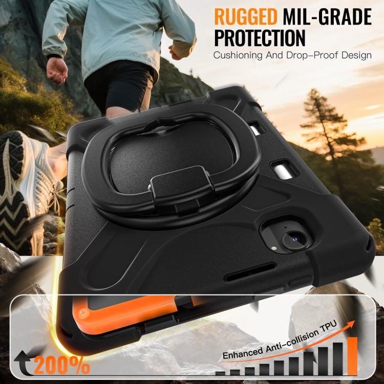 For Xiaomi Redmi K Pad 8.8 2025 Silicone Hybrid PC Tablet Case with Holder & Shoulder Strap
