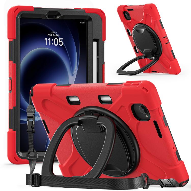 For Xiaomi Redmi K Pad 8.8 2025 Silicone Hybrid PC Tablet Case with Holder & Shoulder Strap