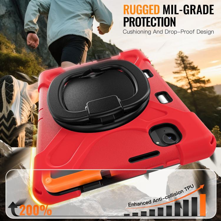 For Xiaomi Redmi K Pad 8.8 2025 Silicone Hybrid PC Tablet Case with Holder & Shoulder Strap