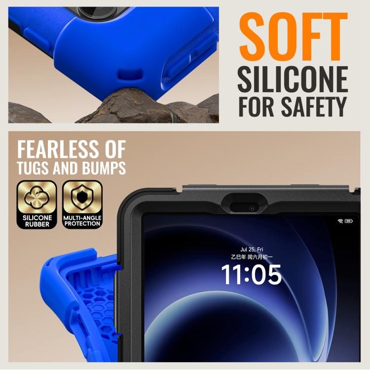 For Xiaomi Redmi K Pad 8.8 2025 Silicone Hybrid PC Tablet Case with Holder & Shoulder Strap