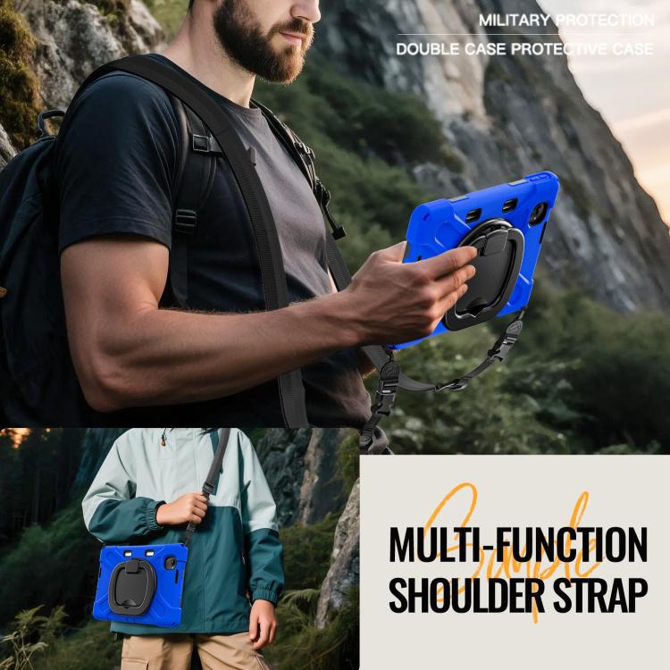 For Xiaomi Redmi K Pad 8.8 2025 Silicone Hybrid PC Tablet Case with Holder & Shoulder Strap