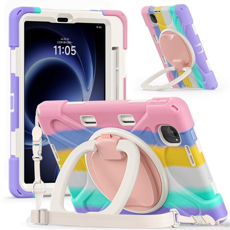For Xiaomi Redmi K Pad 8.8 2025 Silicone Hybrid PC Tablet Case with Holder & Shoulder Strap