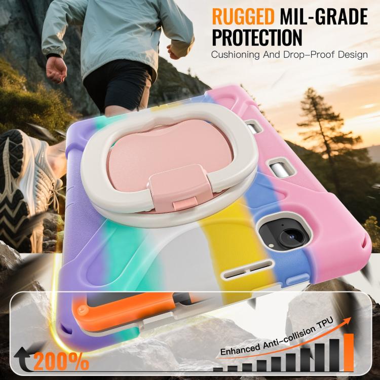 For Xiaomi Redmi K Pad 8.8 2025 Silicone Hybrid PC Tablet Case with Holder & Shoulder Strap